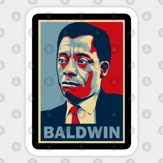 James Baldwin Sticker by alphacreatives